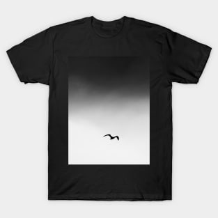 Sky print, Bird, Nature print, Scandinavian art, Modern art, Wall art, Print, Minimalistic, Modern T-Shirt